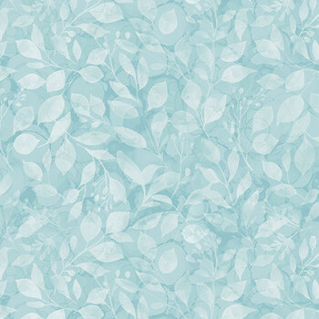 Bloomsbury DP29524-42 Tonal Leaves Lt Blue by Deborah Edwards and Melanie Samra for Northcott Fabrics