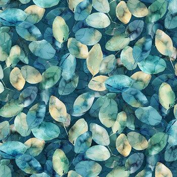 Bloomsbury 108" Wide B29523-46 Dk Blue Multi by Deborah Edwards and Melanie Samra for Northcott Fabrics