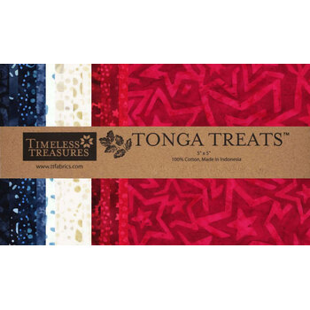 Tonga Patriot's Pride  5" Squares by The Combat Quilter for Timeless Treasures Fabrics