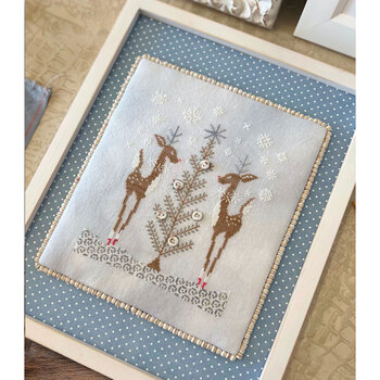 Winter Reindeer Cross Stitch Pattern