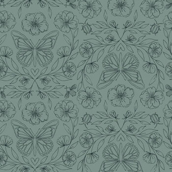 Meadowlight MEAD-6483 Green by Ria Green for P&B Textiles