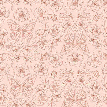 Meadowlight MEAD-6483 Pink by Ria Green for P&B Textiles
