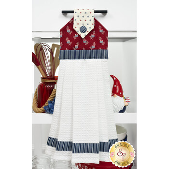  Hanging Towel Precut Kit - American Gatherings III - Red