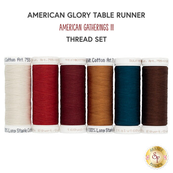  American Glory Table Runner Kit - American Gatherings III - Thread Set
