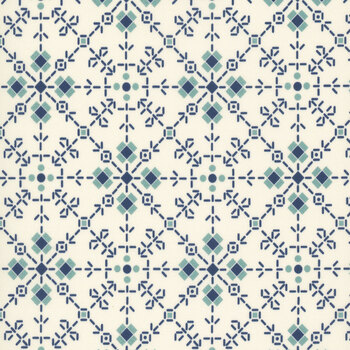  Bee Plaids 108" Wide WB12040-DENIM by Lori Holt for Riley Blake Designs