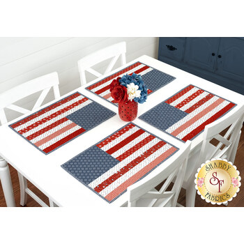  Patriotic Placemats Kit - Makes 4