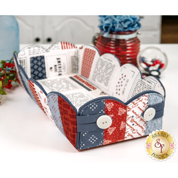  Scalloped Basket Kit - Independence Day