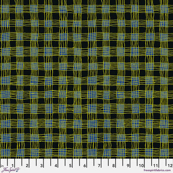 Kaffe Fassett Collective PWBM089.BLACK Gingham - Black by FreeSpirit Fabrics
