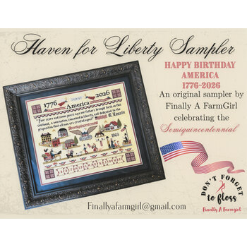 Haven for Liberty Sampler Cross Stitch Pattern