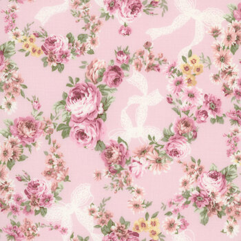 Ruru Bouquet - Rose Wreath RU2530-12B by Quilt Gate