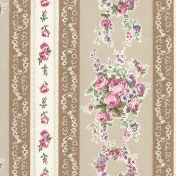 Ruru Bouquet - Rose Wreath RU2530-13A by Quilt Gate