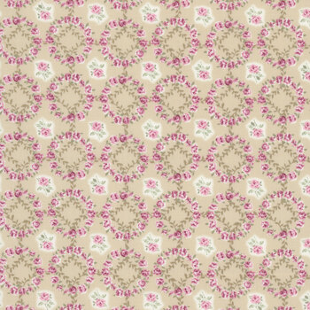 Ruru Bouquet - Rose Wreath RU2530-14A by Quilt Gate