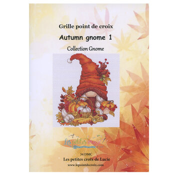Autumn Gnome 1 Cross Stitch Pattern