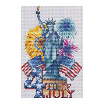 4th of July Cross Stitch Pattern