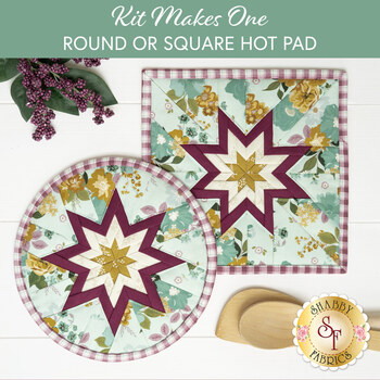  Folded Star Hot Pad Kit - Renew - Round OR Square - Teal