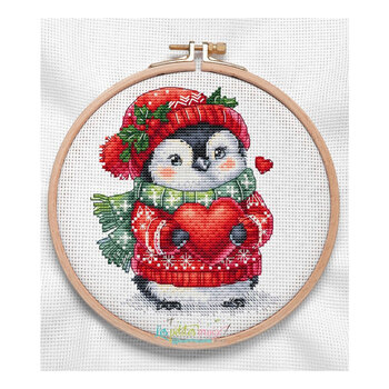 Love Penguin Cross Stitch Pattern