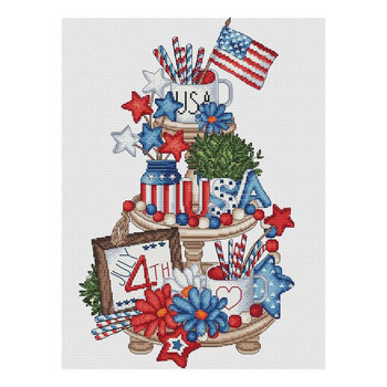 Independence Day Cross Stitch Pattern