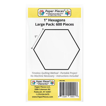 Paper Pieces 1" Hexagons - 600 count