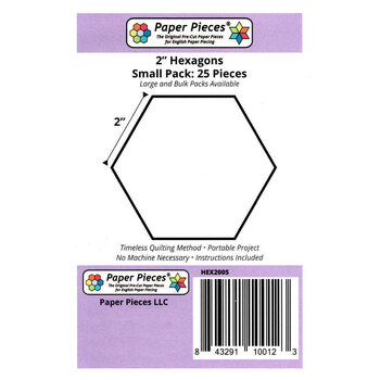 Paper Pieces 2" Hexagons - 25 count
