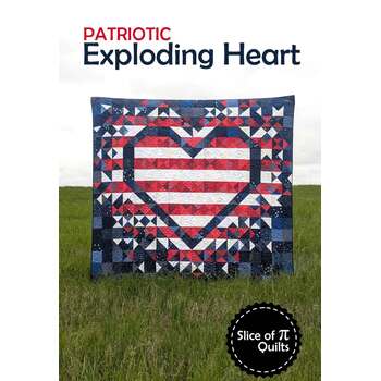 Patriotic Exploding Heart Pattern