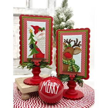 Santa & Rudolph Cross Stitch Pattern