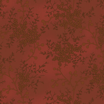 Rosewood 108" Wide 53809W-2DES Ruby - Floral Vine by Mary Koval for Windham Fabrics