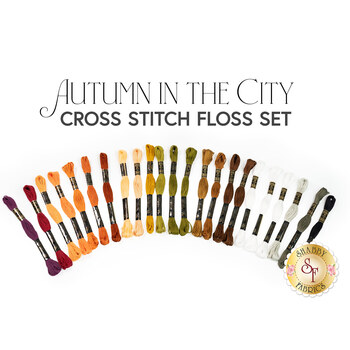 Autumn in the City Cross Stitch Floss Set