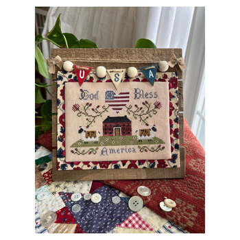 Americana Sheep Cross Stitch Pattern
