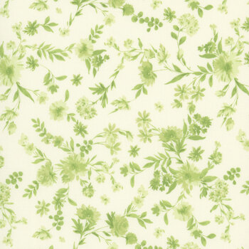 Buttercup & Blues R022036D Viney Floral Lime by Monika Zhu for Marcus Fabrics