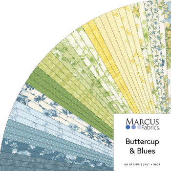 Buttercup & Blues  2.5" Strips Monika Zhu for Marcus Fabrics