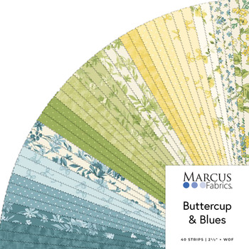 Buttercup & Blues  2.5" Strips Monika Zhu for Marcus Fabrics
