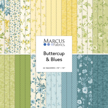 Buttercup & Blues  10" Squares Monika Zhu for Marcus Fabrics
