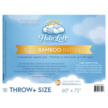 Bamboo Throw Plus Size Batting by Halo Loft