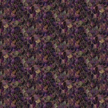 Mosaic Bee GEO-CD4530 Crystal Glass Mosaic Purple by Timeless Treasures Fabrics