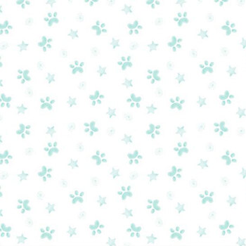 Little North Flannel F402154 Paws Blue by Deb Grogan for Marcus Fabrics