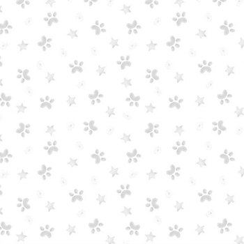 Little North Flannel F402154 Paws Gray by Deb Grogan for Marcus Fabrics