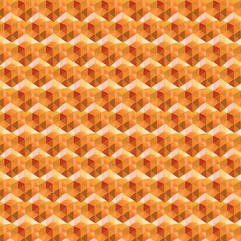 Woodland Animals 11QFA-3 Fractals - Orange by Quiltberry Farm for In The Beginning Fabrics