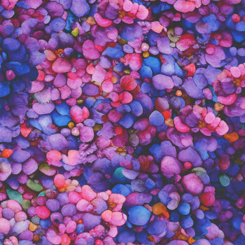 Peacock in the Garden 16250302-01 Petals by Peggy Collins for Camelot Fabrics