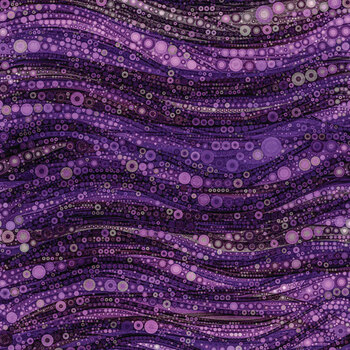 Peacock in the Garden 16240105-02 Abstract Circles by Peggy Collins for Camelot Fabrics