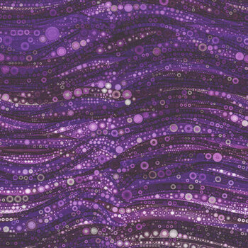 Peacock in the Garden 16240105-02 Abstract Circles by Peggy Collins for Camelot Fabrics