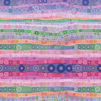 Peacock in the Garden 16250303-01 Mystical Bubbles by Peggy Collins for Camelot Fabrics