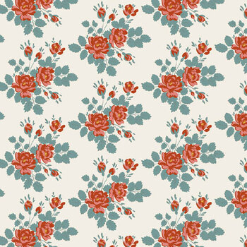 Village Life TIL100688 Myrtle Teal by Tone Finnanger for Tilda