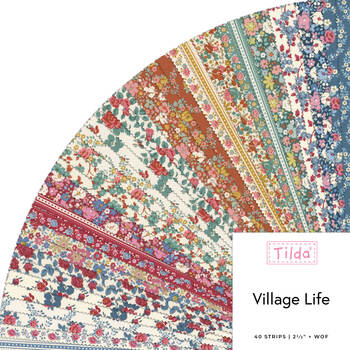 Village Life  2.5" Fabric Roll Tone Finnanger for Tilda