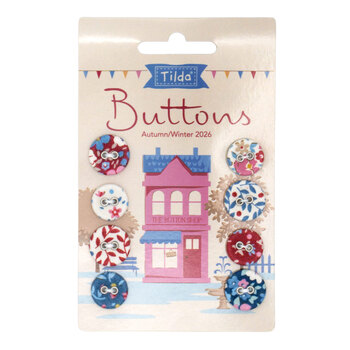 Buttons Winter 8 Pieces