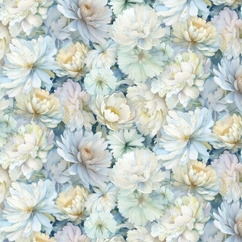 Gossamer FLEUR-CD4474 Packed Floral Natural by Timeless Treasures Fabrics