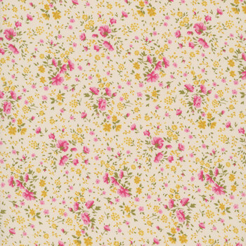 Wideback Basics 108" Wide TIL150011 Ellie Pink/Yellow by Tone Finnanger for Tilda