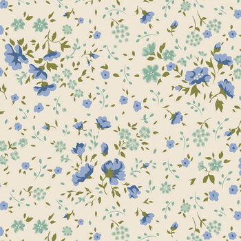 Wideback Basics 108" Wide TIL150012 Ellie Blue/Teal by Tone Finnanger for Tilda