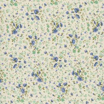 Wideback Basics 108" Wide TIL150012 Ellie Blue/Teal by Tone Finnanger for Tilda