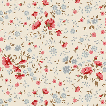 Wideback Basics 108" Wide TIL150014 Ellie Red/Slate by Tone Finnanger for Tilda