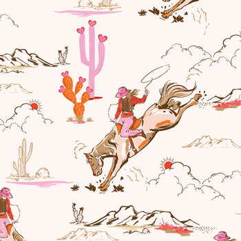 Go Cowgirl! 1GC-1 Cowgirl Multi by In The Beginning Fabrics